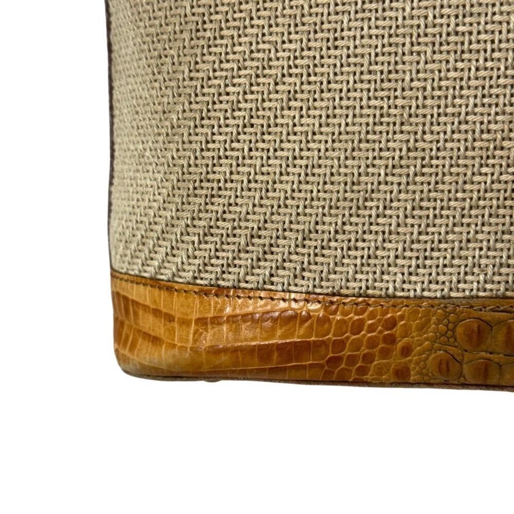 Brahmin Woven Tan and Brown Shoulder Bag - Picture 10 of 15